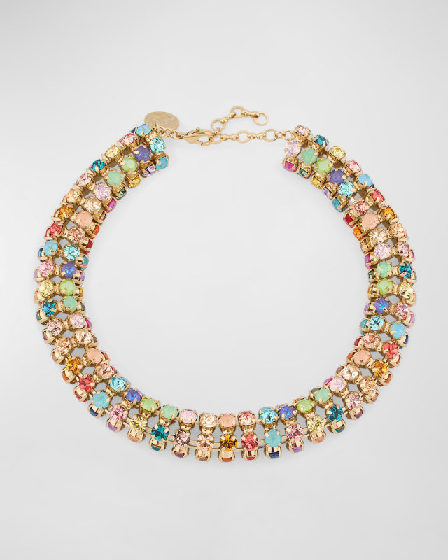 Mamma Mia Multicolor Crystal Necklace