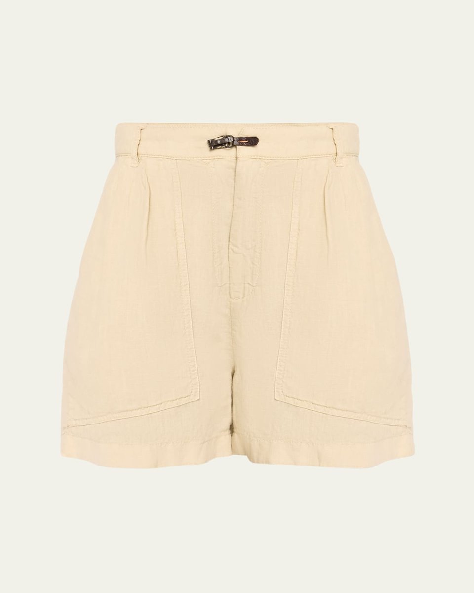 Hook Linen Shorts