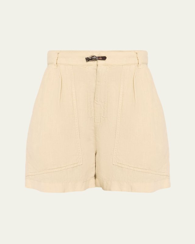 Hook Linen Shorts