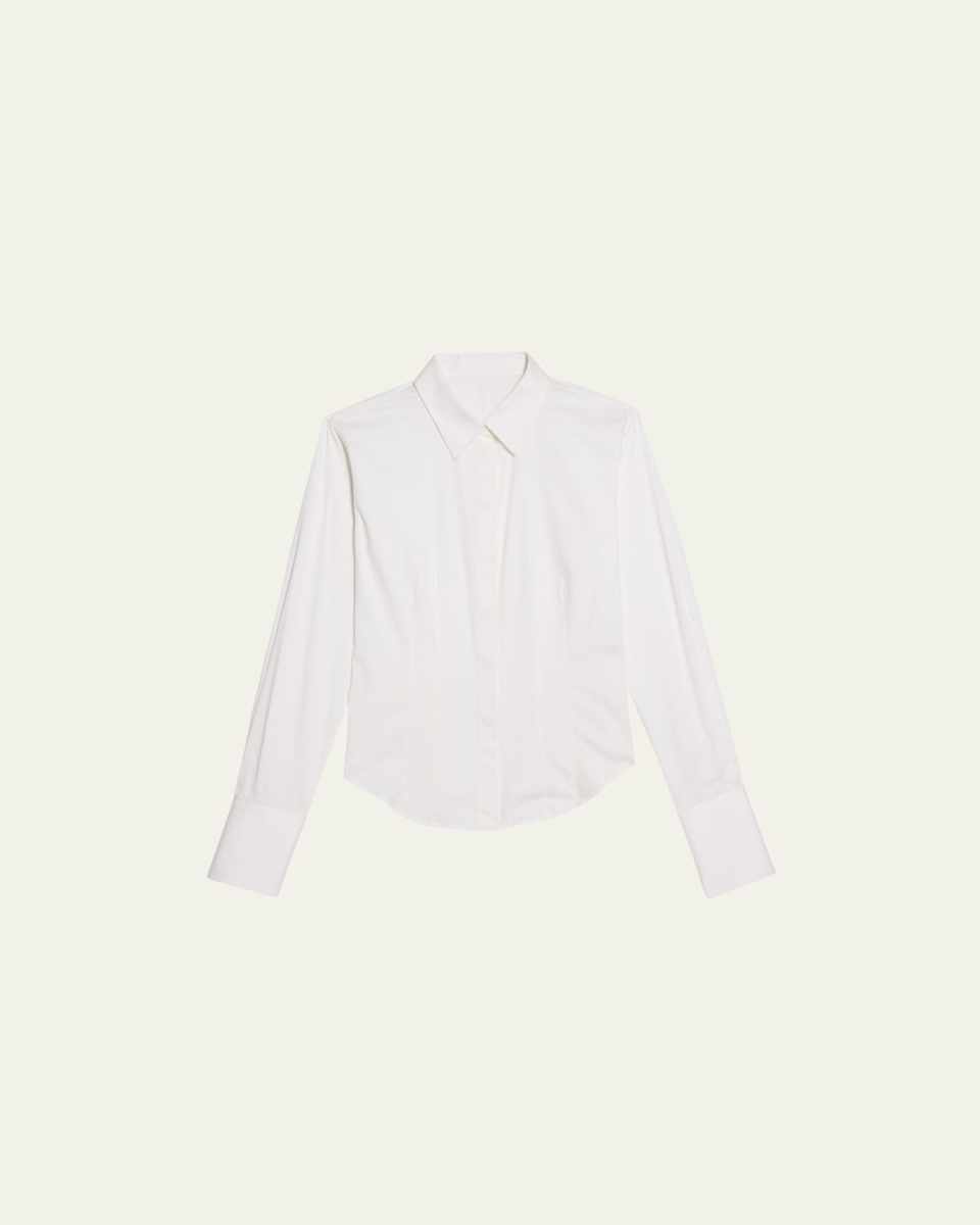 Fitted Button-Front Shirt