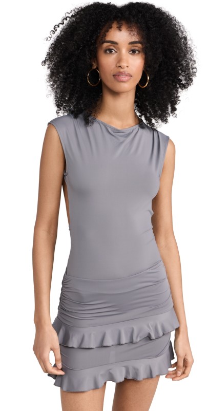 Lioness Oui Oui Mini Dress Slate