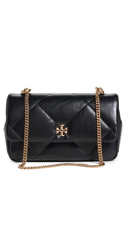 Tory Burch Mini Kira Diamond Flap Bag Black