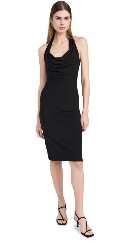 Reformation Zoisa Knit Dress Black