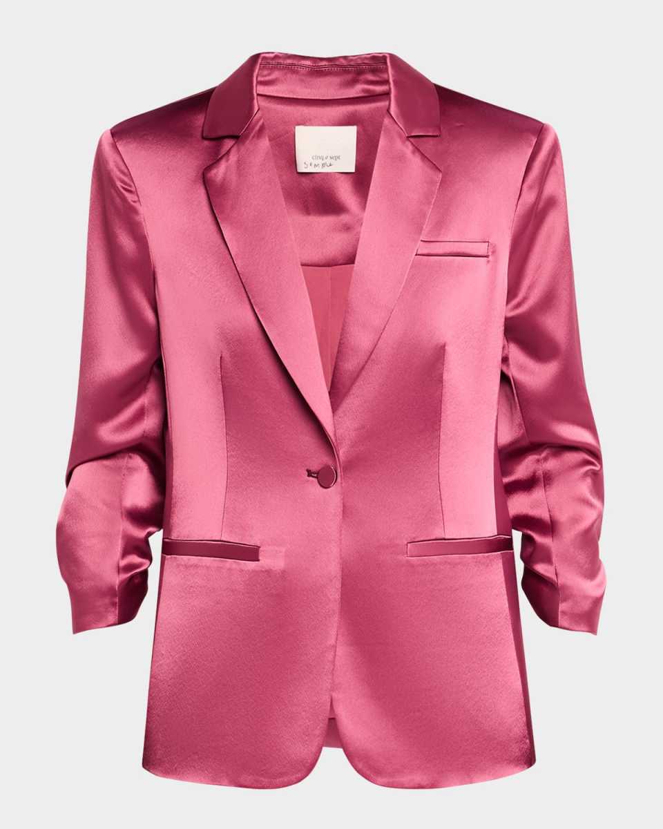 Khloe Smooth Satin Blazer