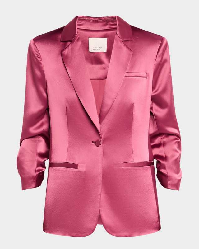 Khloe Smooth Satin Blazer