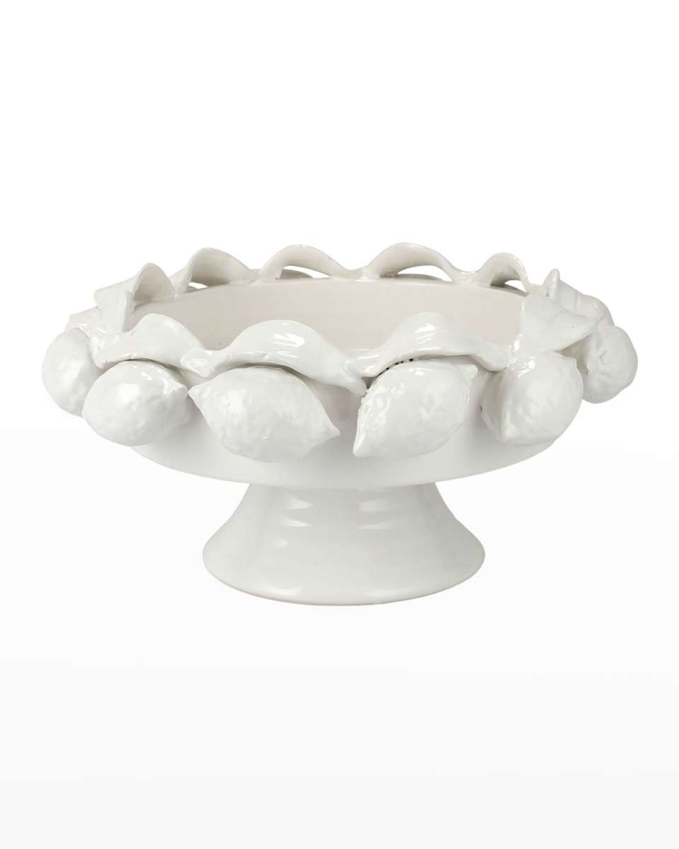 Limoni White Footed Fruit Bowl