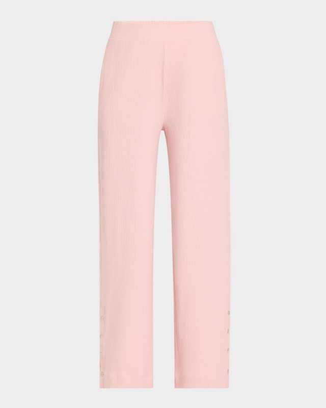Rose Rib Wide-Leg Pants