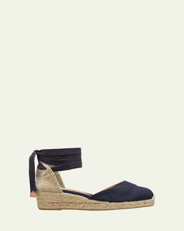 Carina Canvas Ankle-Tie Espadrilles