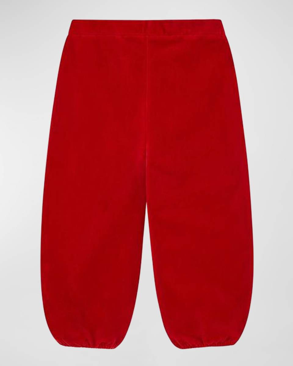 Kid's Organic Cotton Velvet Trousers, Size 0M-6