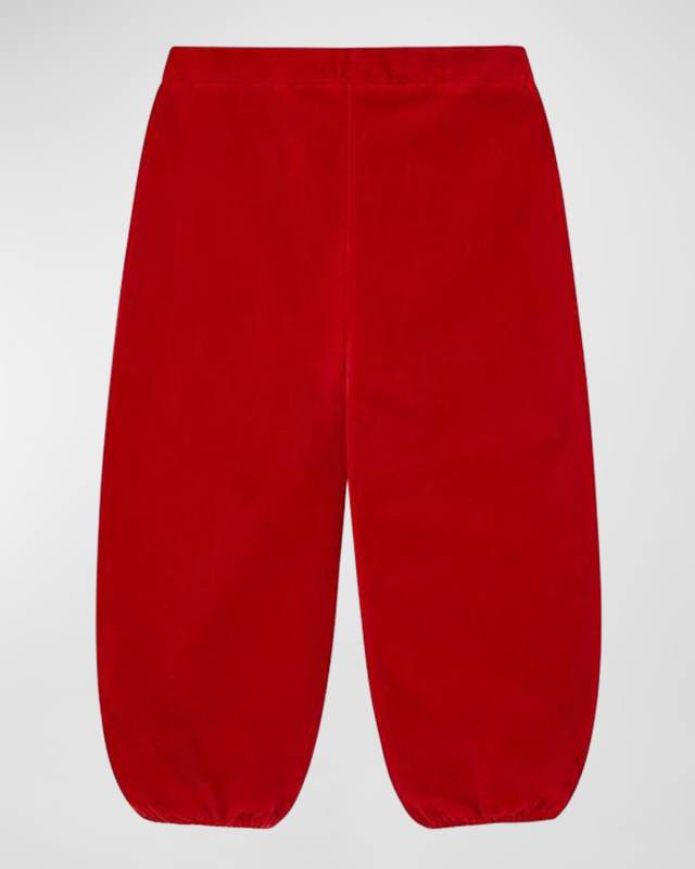 Kid's Organic Cotton Velvet Trousers, Size 0M-6