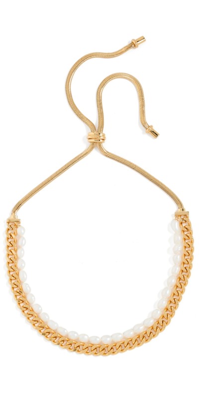 DEMARSON Chiara Necklace Shiny Gold/Freshwater Pearl