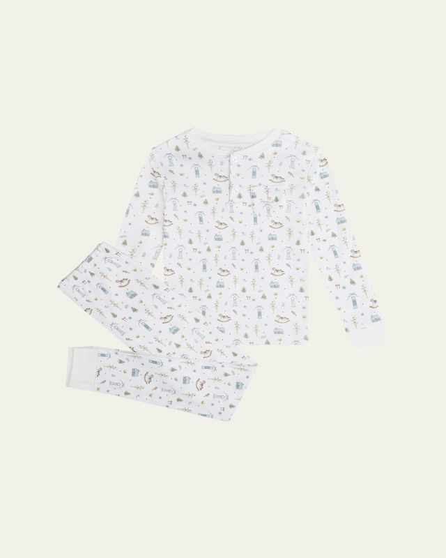 Girl's Sugar Plum Fairies Henley Pajamas, Size 2-6