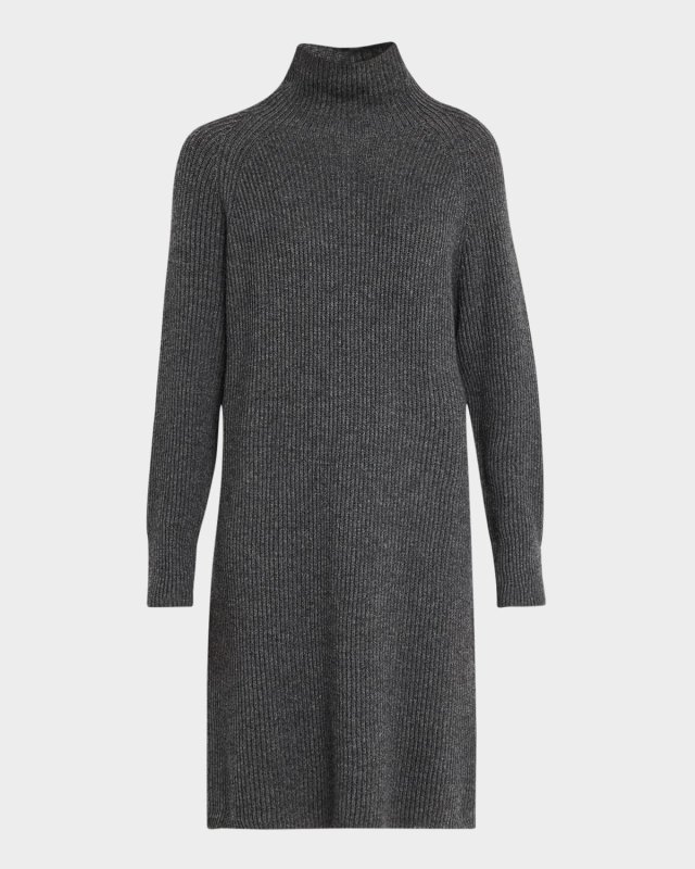 Ebridi Ribbed Turtleneck Sweater Dress