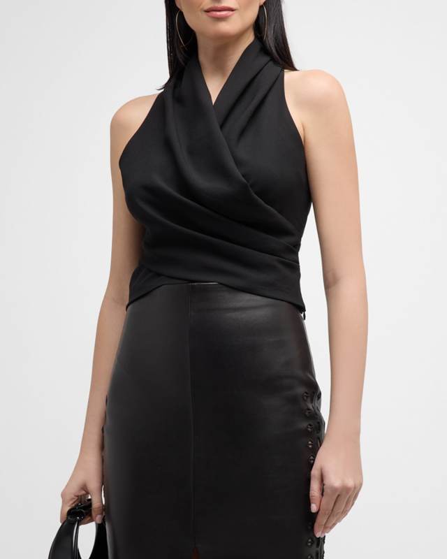 Colombe Draped Halter Top