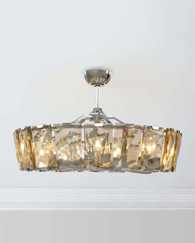 10-Light Crystal Fandelier