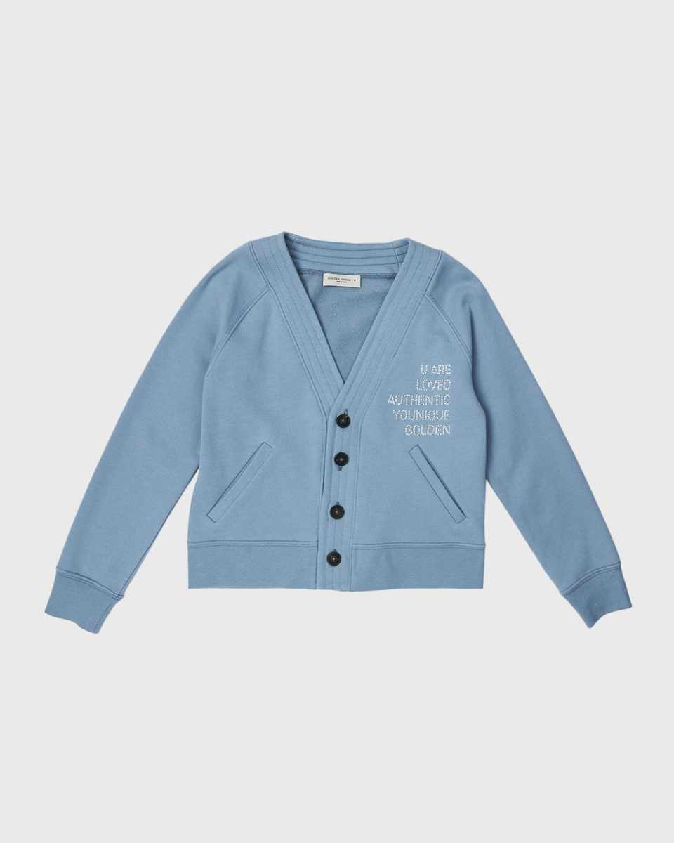 Girl's Journey Embroidered Cardigan, Size