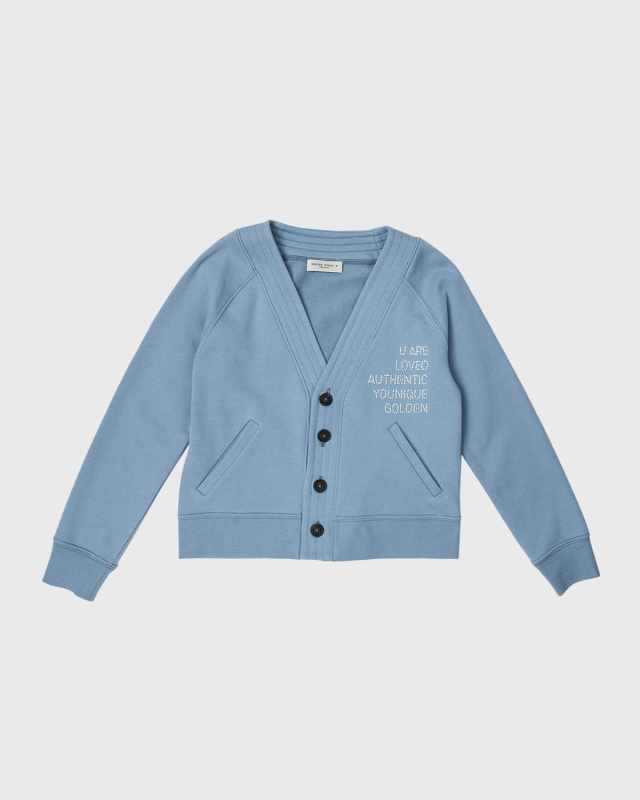 Girl's Journey Embroidered Cardigan, Size