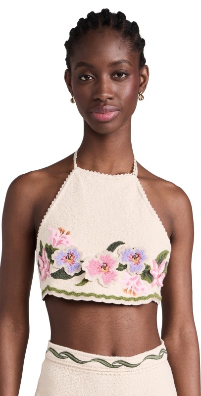 Agua by Agua Bendita Carlota Flora Top Multicolor