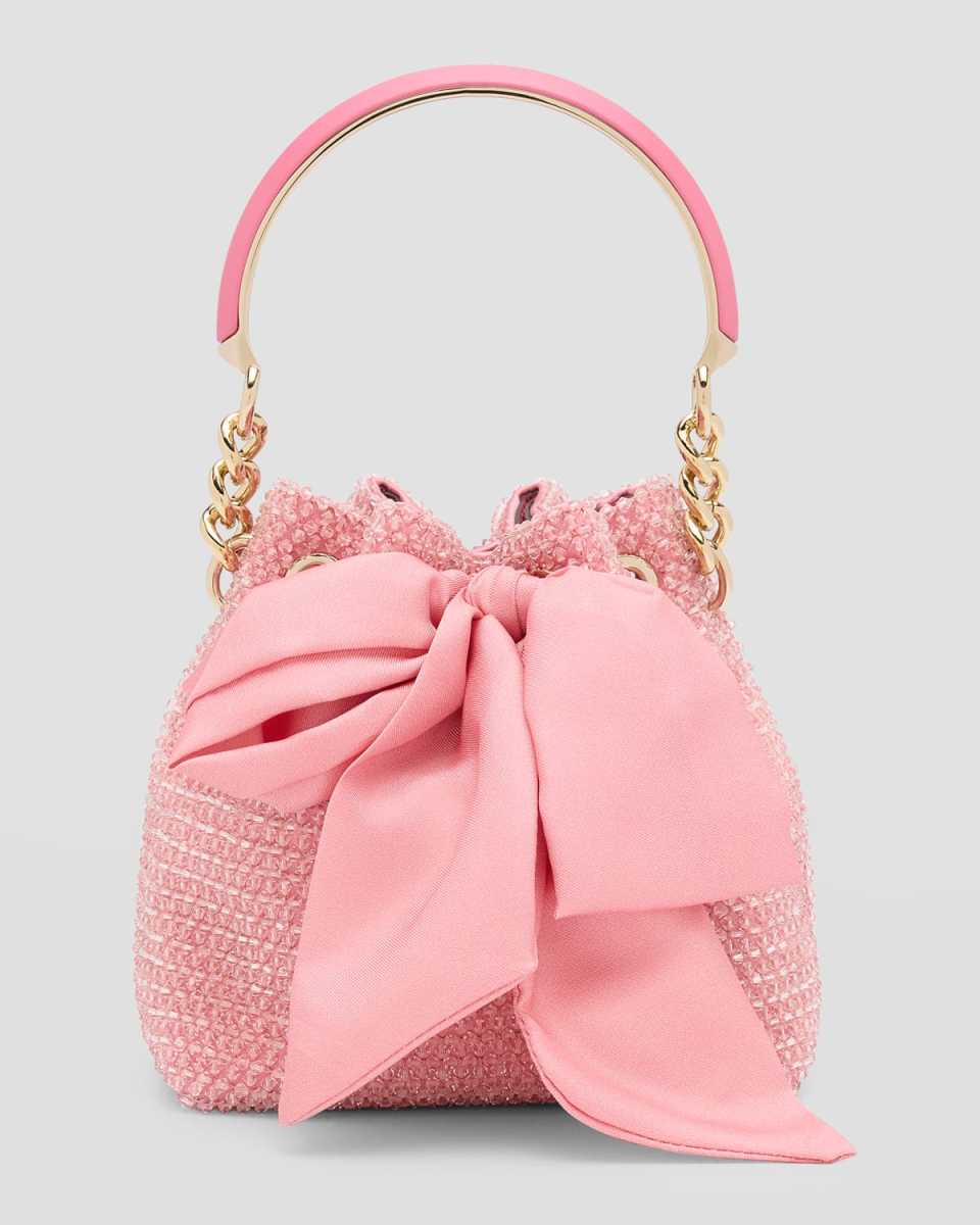 Bon Bon Bow Crystal Bucket Bag