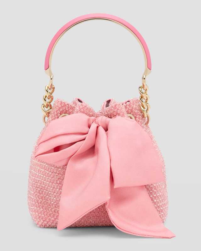 Bon Bon Bow Crystal Bucket Bag