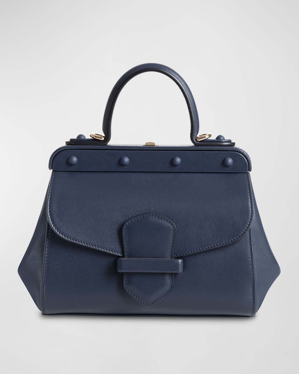 Margherita Small Leather Top-Handle Bag