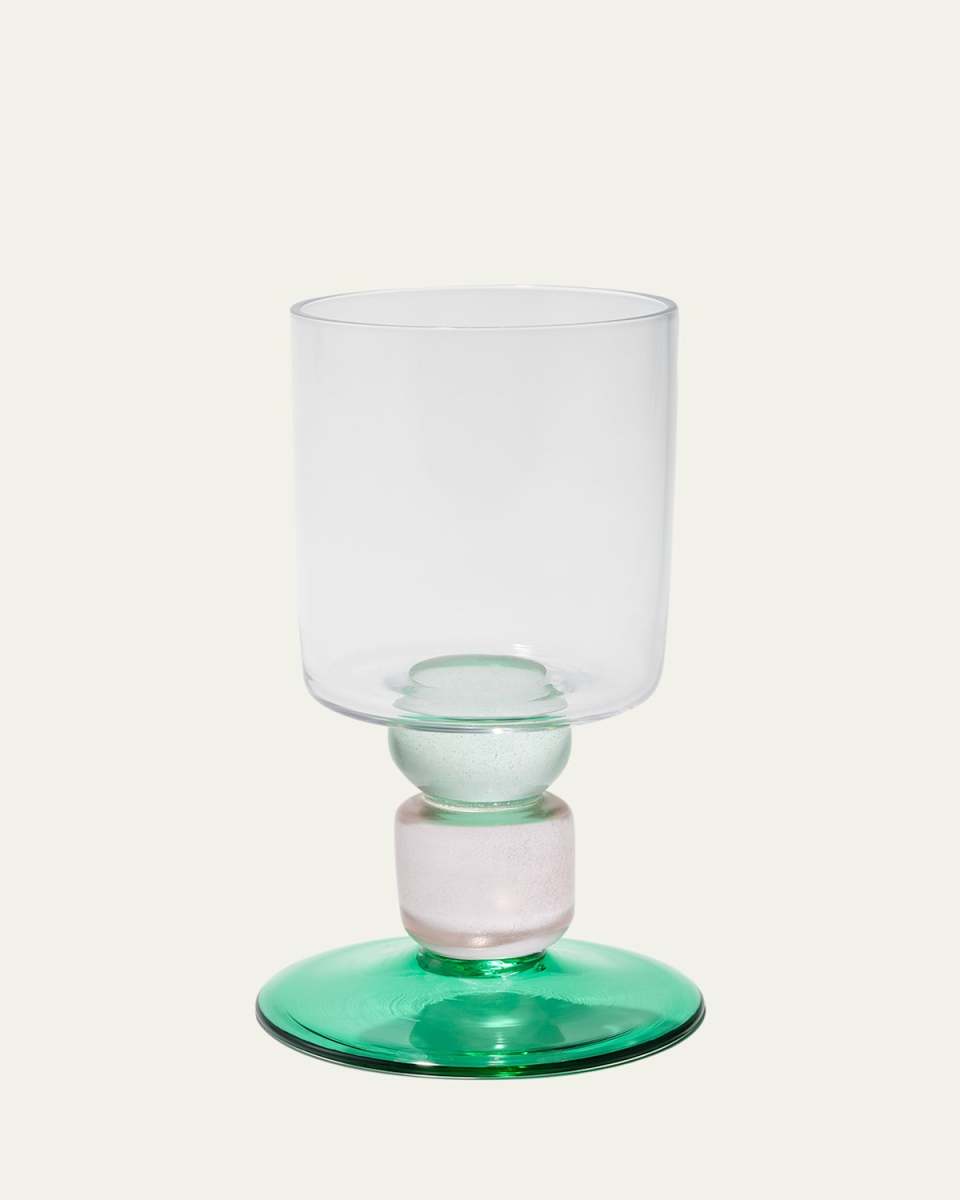 Hand-Blown Miami Wine Glass