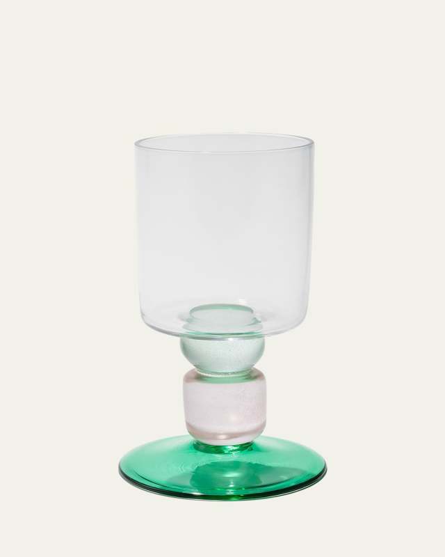 Hand-Blown Miami Wine Glass