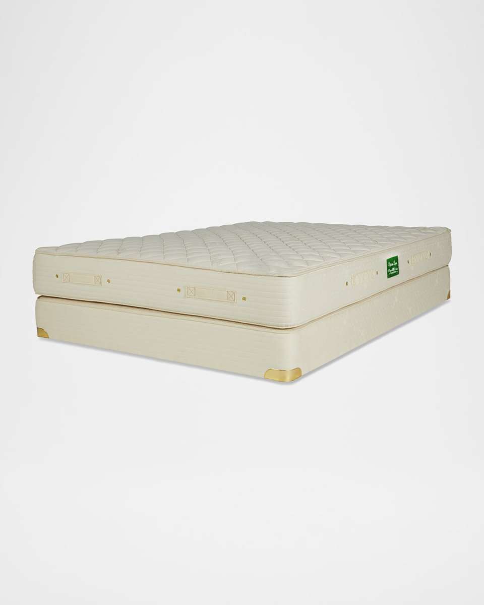 Nature Luxe Latex Quilt-Top Mattress and Box Spring Set