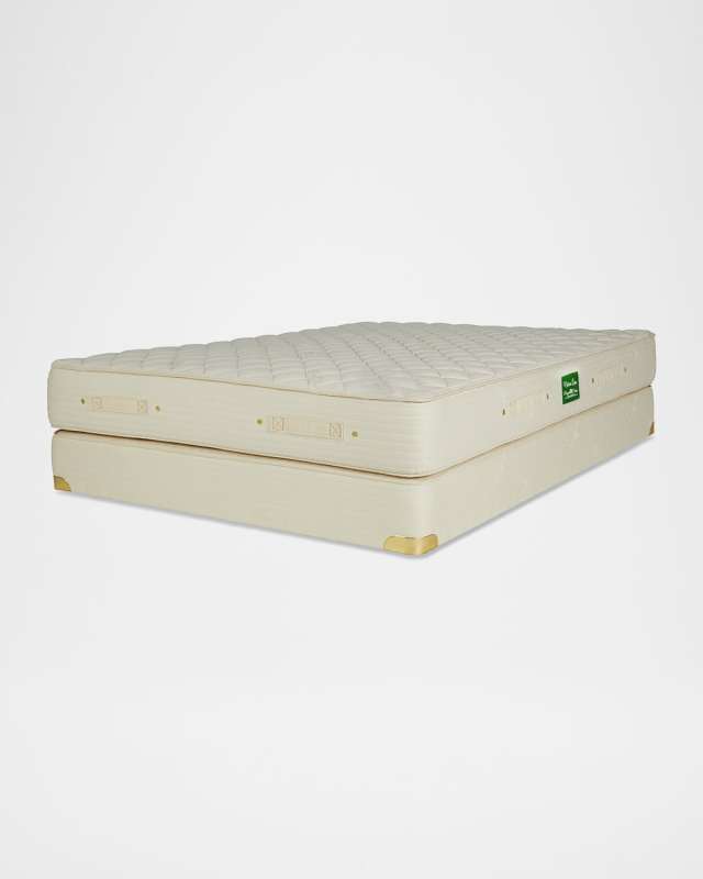 Nature Luxe Latex Quilt-Top Mattress and Box Spring Set