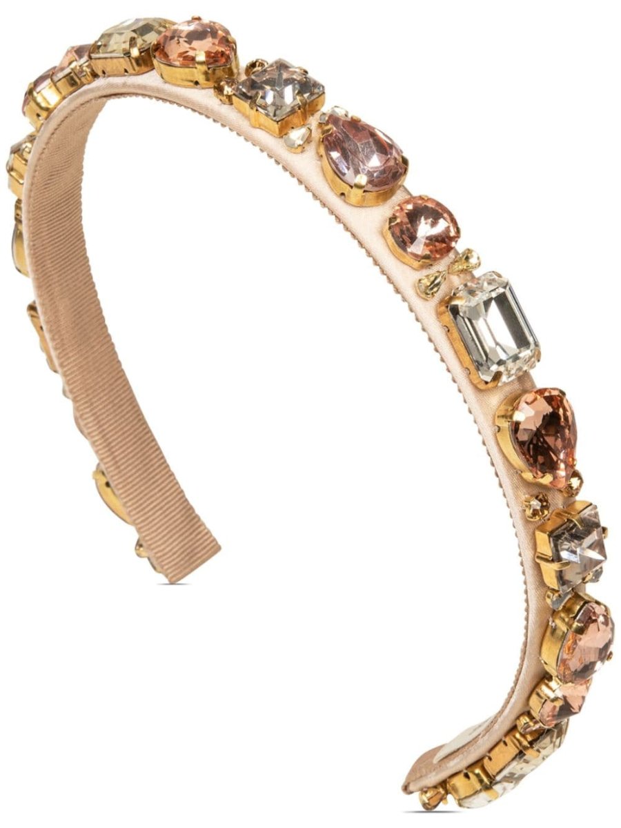 Lucia crystal-embellished headband
