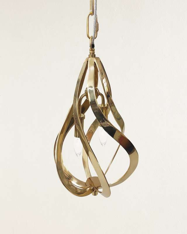 Ribbons of Brass Pendant Light