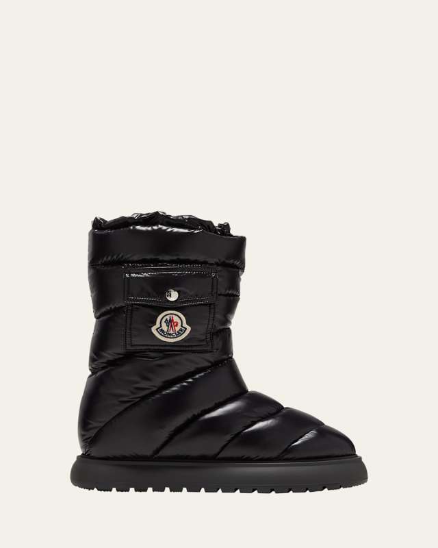 Gaia Quilted Nylon Pocket Snow Boots