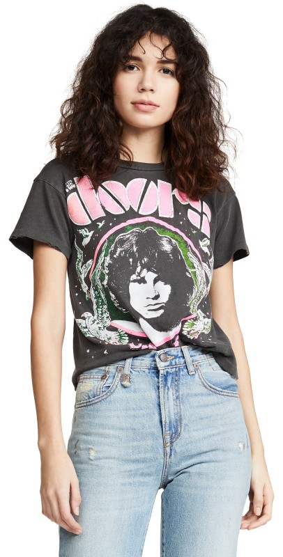 MADEWORN ROCK The Doors Tee Black Pigment