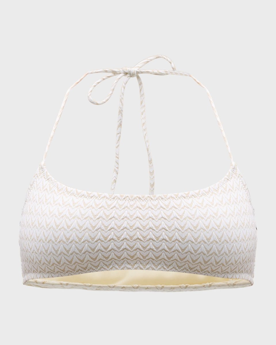 x Sofia Richie Grainge The Odessa Textured Knit Bikini Top