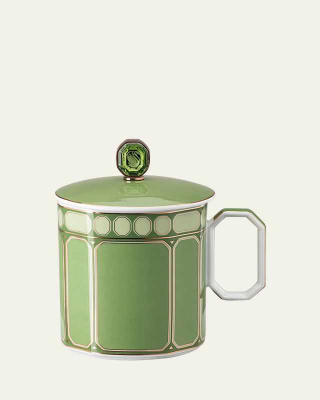 Signum Mug with Lid, Fern Green