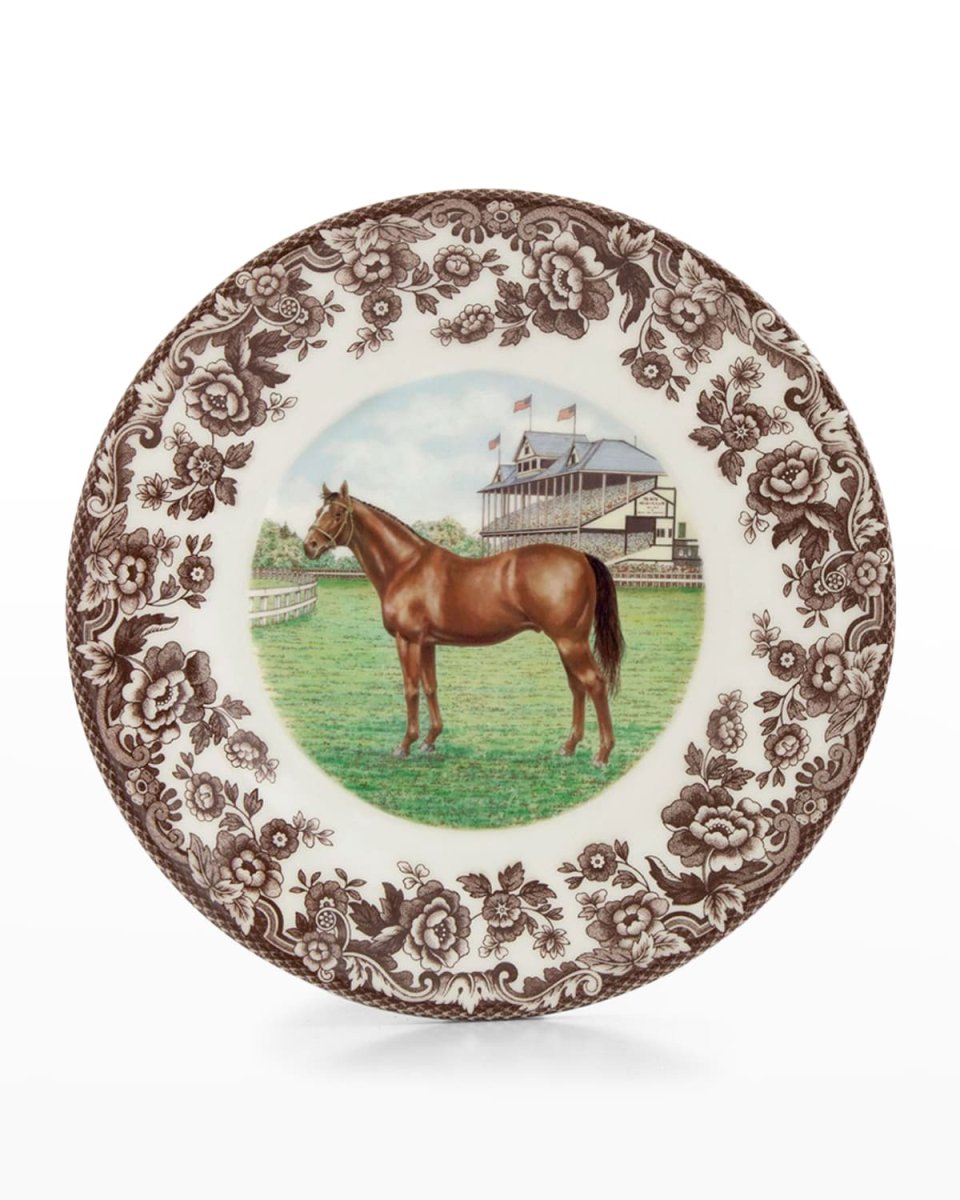 Thoroughbred Horse Salad Plate