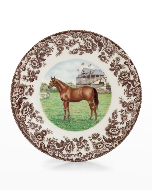 Thoroughbred Horse Salad Plate