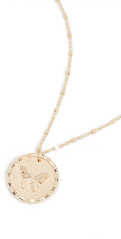 Jennifer Zeuner Jewelry Amelia Necklace Yellow Vermeil