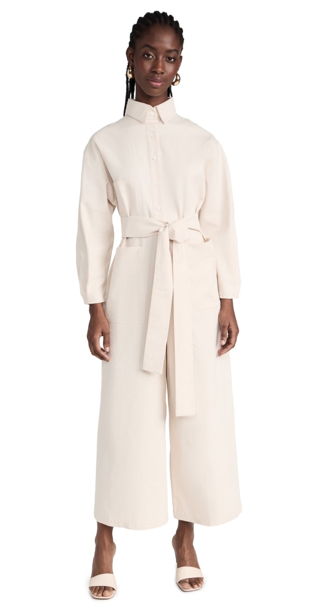 SELFI Boxy Jumpsuit White