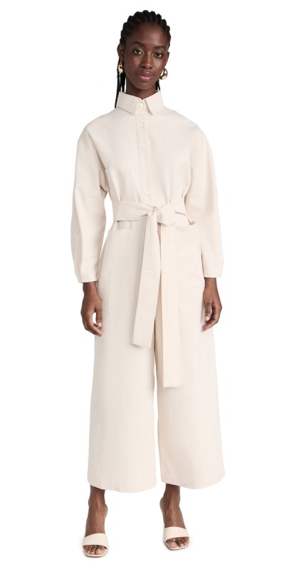 SELFI Boxy Jumpsuit White