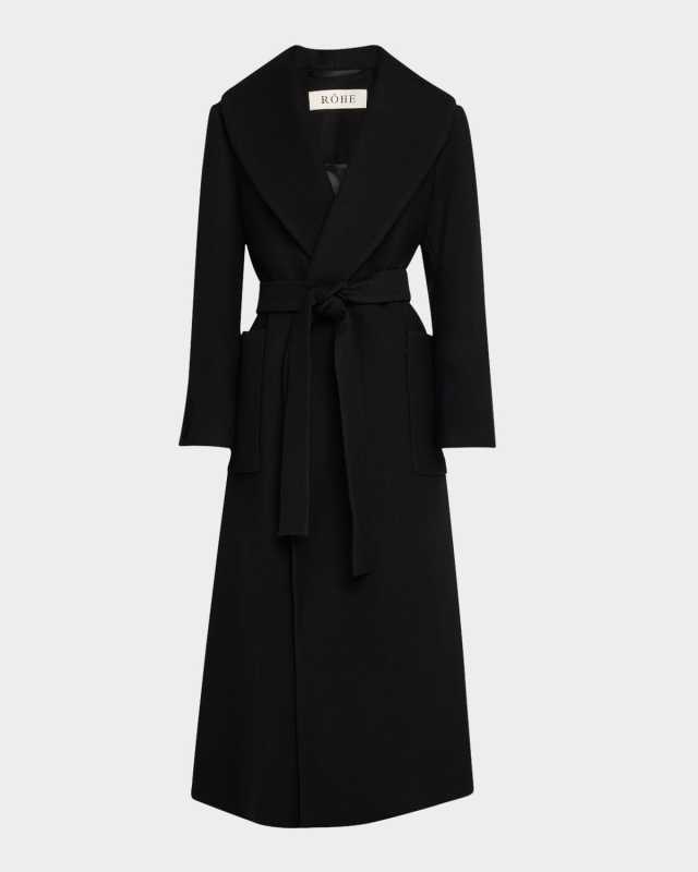 Shawl Collar Wrap Coat