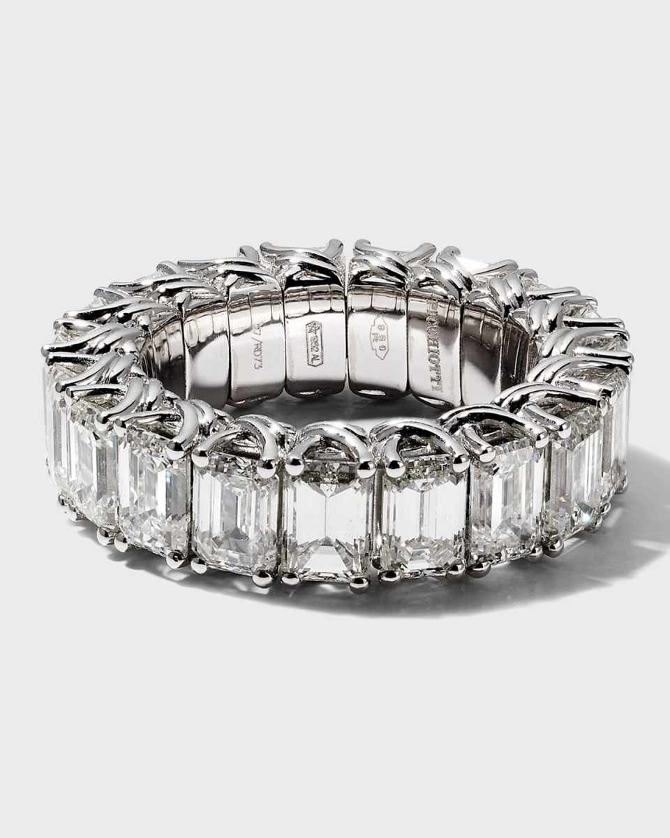 18K White Gold Diamond Xpandable Ring, Size 5.75 - 11.5