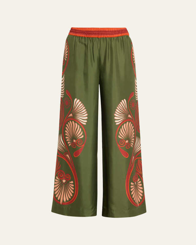 Placee Print Palazzo Pants