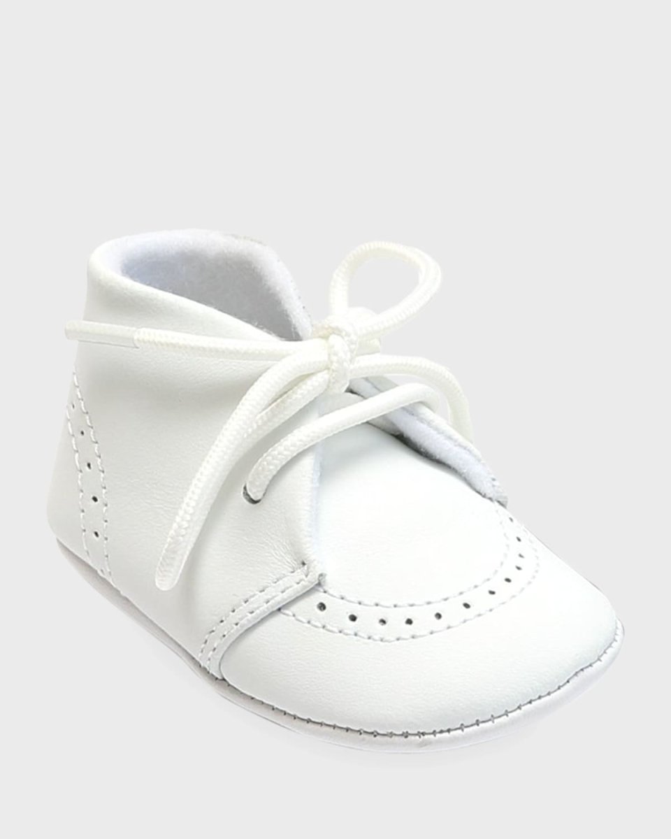Boy's Benny Leather Brogue Oxford Crib Shoes, Baby