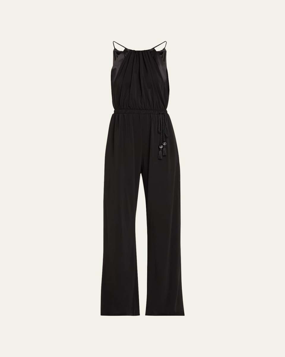 Ubi JerseyDrawstring Loose Fit Jumpsuit