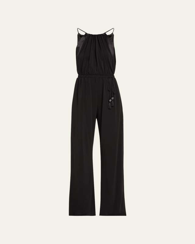 Ubi JerseyDrawstring Loose Fit Jumpsuit