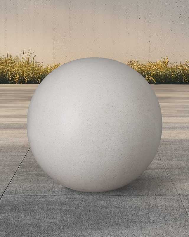 Pozzo Terrazzo White 31" Gazing Ball