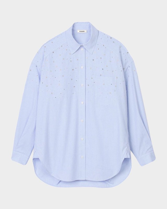 Daystar Embellished Small-Check Shirt
