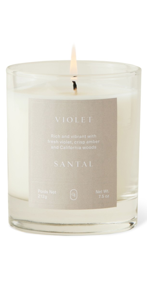 Oak Essentials Violet Santal Candle No Color