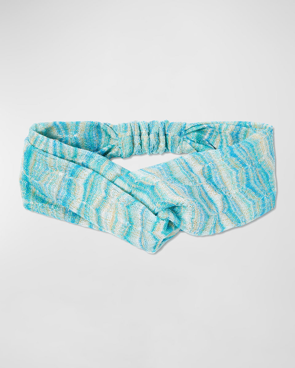 Twisted Tonal Knit Head Wrap